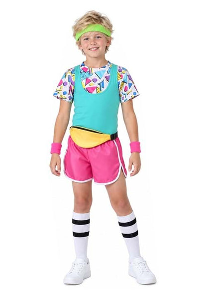 80s Work It Out Boy's Costume - US 4847