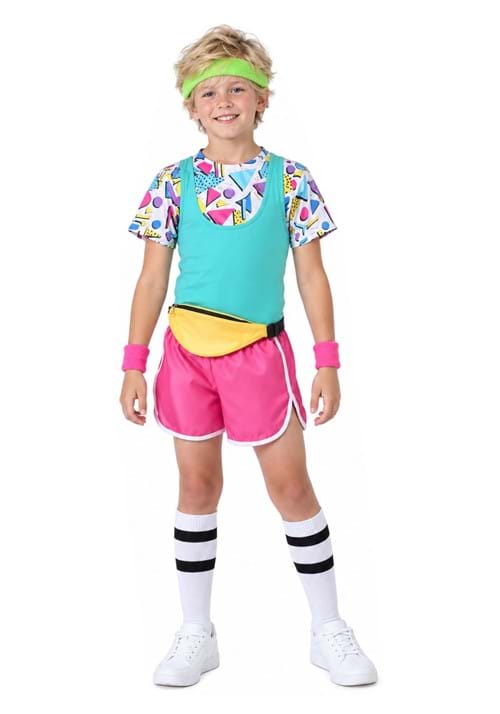 80s Work It Out Boy's Costume - US 4847