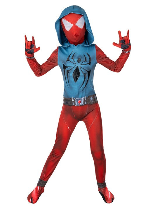 Boy's Zentai Suit Scarlet Spider Gaming Costume - US 9776
