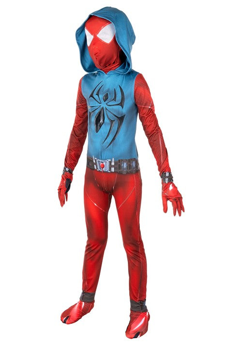 Boy's Zentai Suit Scarlet Spider Gaming Costume - US 9776