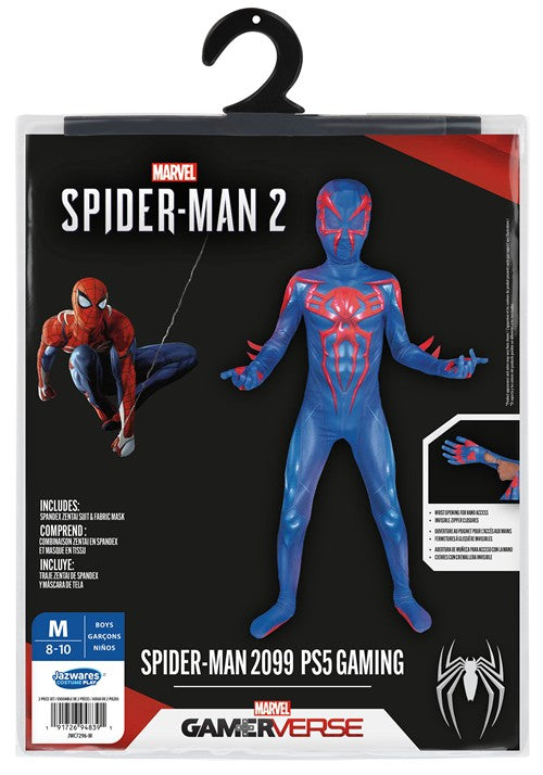 Boy's Spider-Man 2099 PS5 Gaming Zentai Suit Costume - US 7262