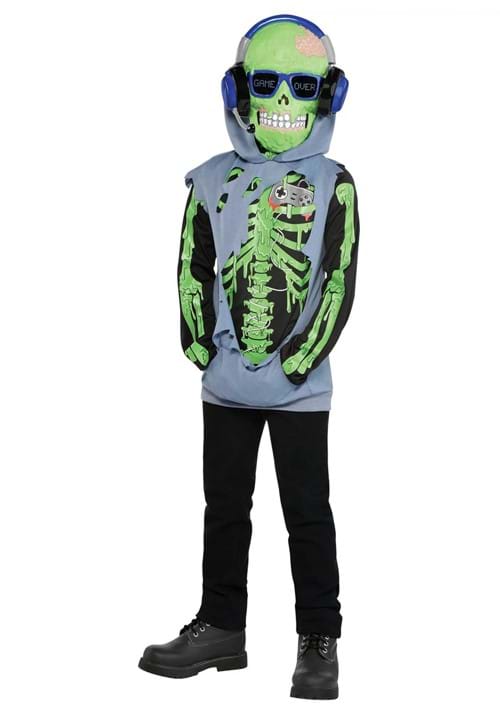 Boy's Zombie Glow-in-the-Dark Gamer Costume - US 5439