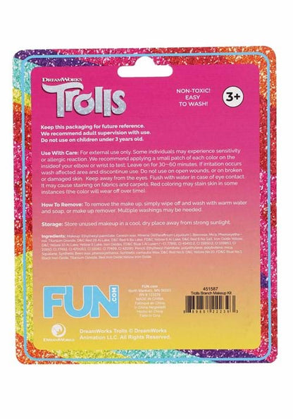 Trolls Branch Costume Makeup Kit - US 3864