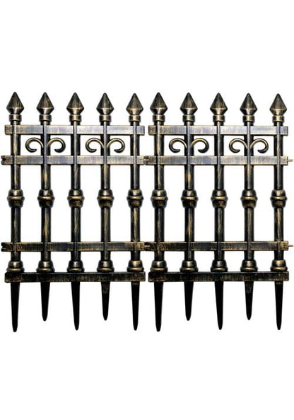 35" X 29" Brass Graveyard Gates Halloween Decoration - US 6433