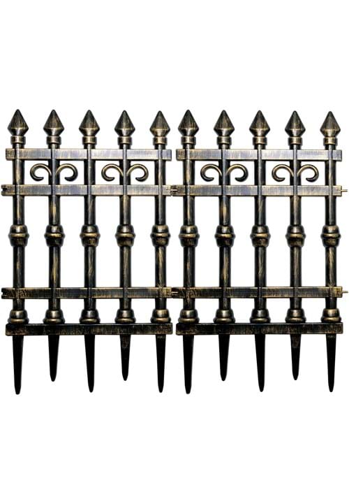 35" X 29" Brass Graveyard Gates Halloween Decoration - US 6433