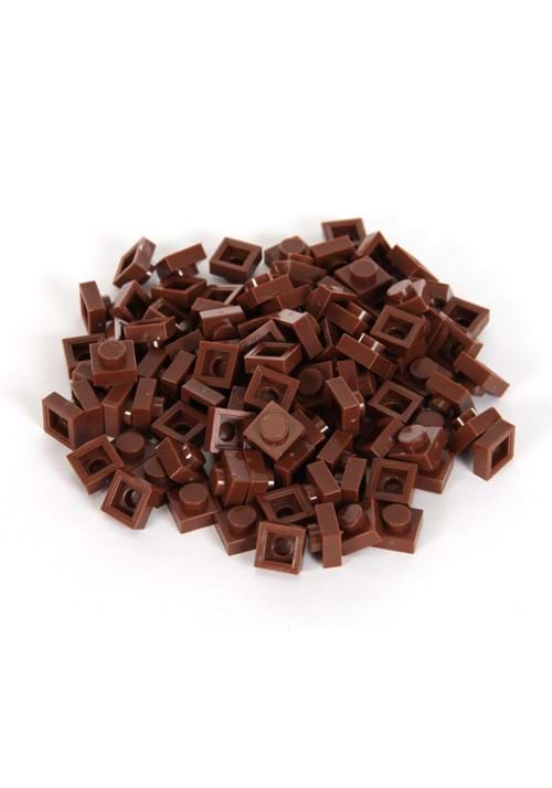 100 Pieces 1x1 Brown Bricky Blocks - US 3211