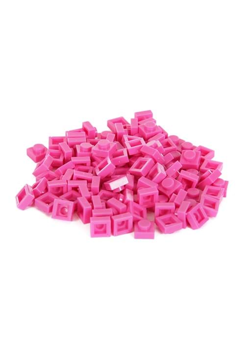 100 Pieces 1x1 Magenta Bricky Blocks - US 9603