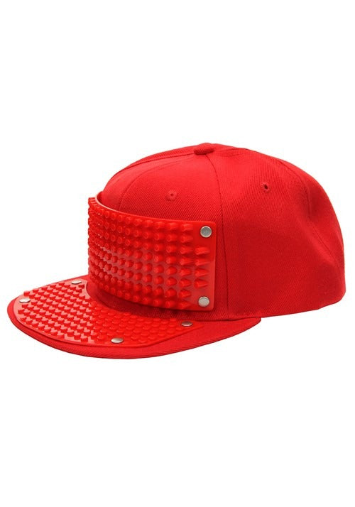 Red Bricky Blocks Snapback Hat - US 1640