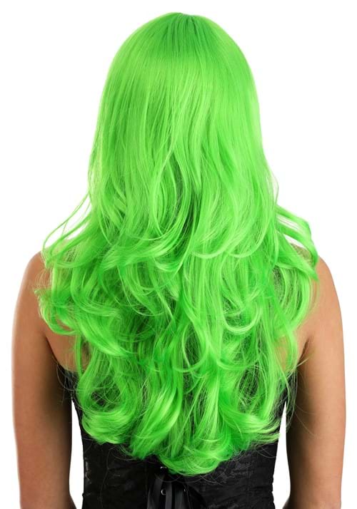 Bright Green Full Wavy Wig for Women - US 6747