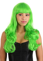 Bright Green Full Wavy Wig for Women - US 6747