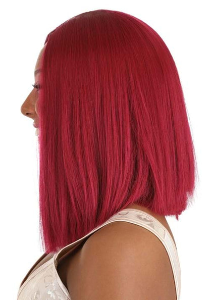 Long Bright Red Bob Wig - US 3580