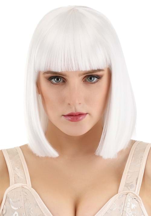 Women's Bright White Bob Costume Wig - US 9870