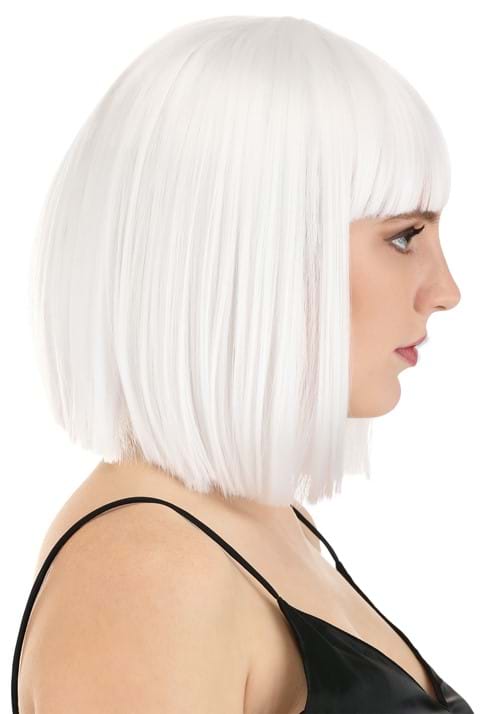 Women's Bright White Bob Costume Wig - US 9870