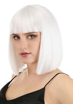 Women's Bright White Bob Costume Wig - US 9870