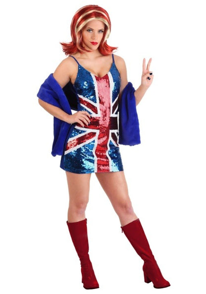 Women's British Girl Power Popstar Costume - US 7728