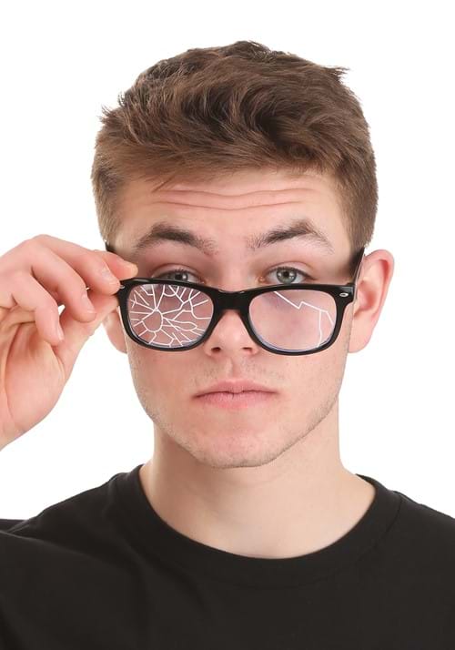 Broken Black Glasses Costume Accessory - US 8422