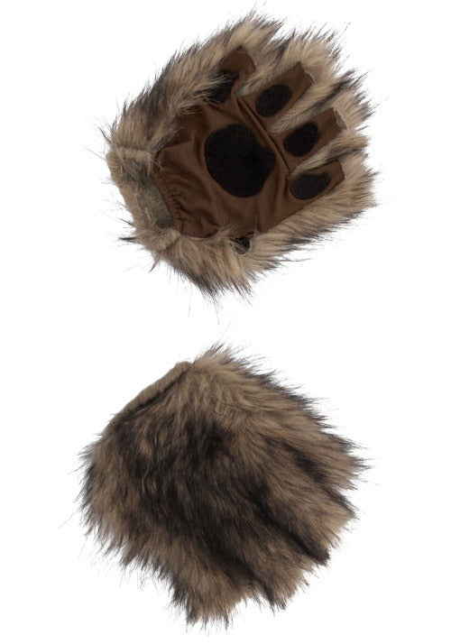 Adult Brown Costume Fingerless Paws - US 7867