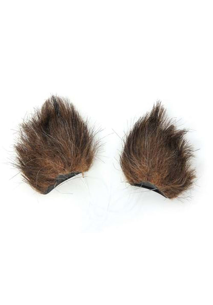 Furry Brown Cat Ears and Tail - US 3965