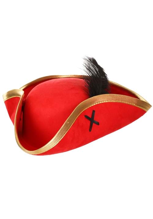 Pirate Red Skull and Crossbones Costume Hat for Kids - US 2515