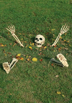 5 Piece Buried Alive Skeleton Halloween Decoration - US 4921
