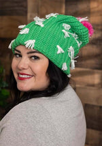 Adult Cactus Knit Slouch Beanie - US 0795