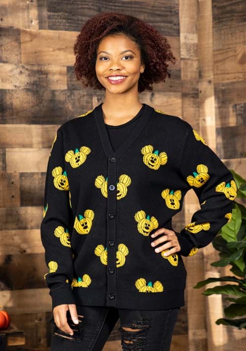 Cakeworthy Mickey Pumpkin Adult Cardigan - US 2760