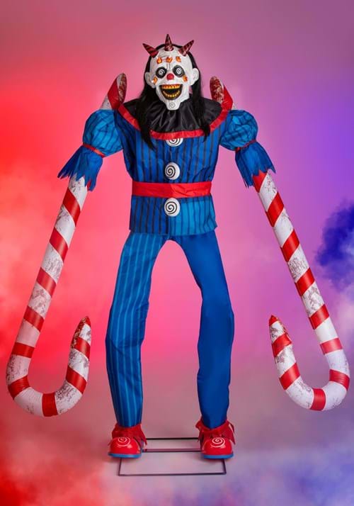 6.5FT Brick Thunder Candy Cain Horror Animatronic Halloween Decoration - US 0007