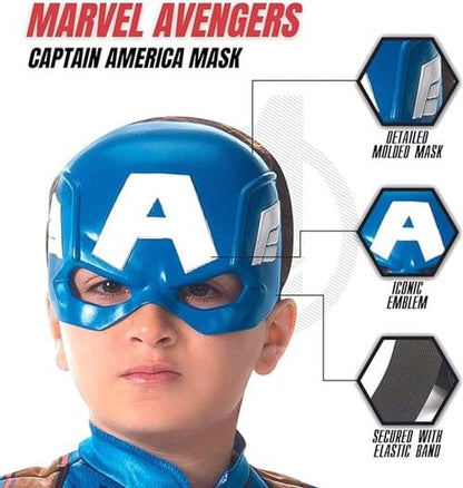 Kid's Captain America Superhero Mask - US 8646