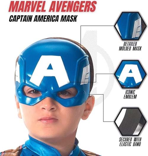 Kid's Captain America Superhero Mask - US 8646