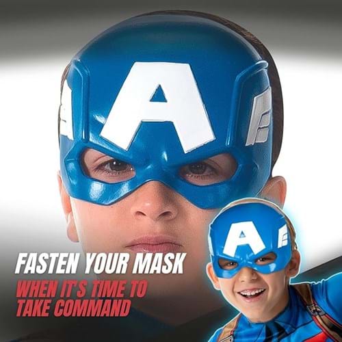 Kid's Captain America Superhero Mask - US 8646