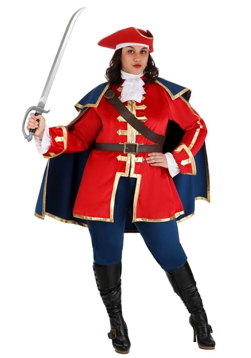 Women's Captain Pirate Plus Size Costume - US 7702