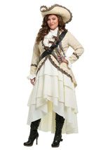 Women's Captivating Pirate Plus Size Costume Dress - US 1082