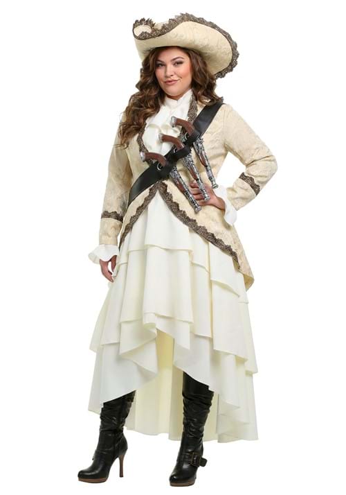 Women's Captivating Pirate Plus Size Costume Dress - US 1082