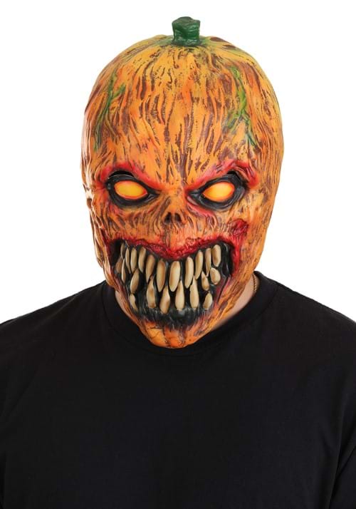 Carnivorous Pumpkin Costume Mask for Adults - US 5317