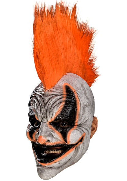 Adult Orange Carousel Punk Clown Costume Mask - US 9682