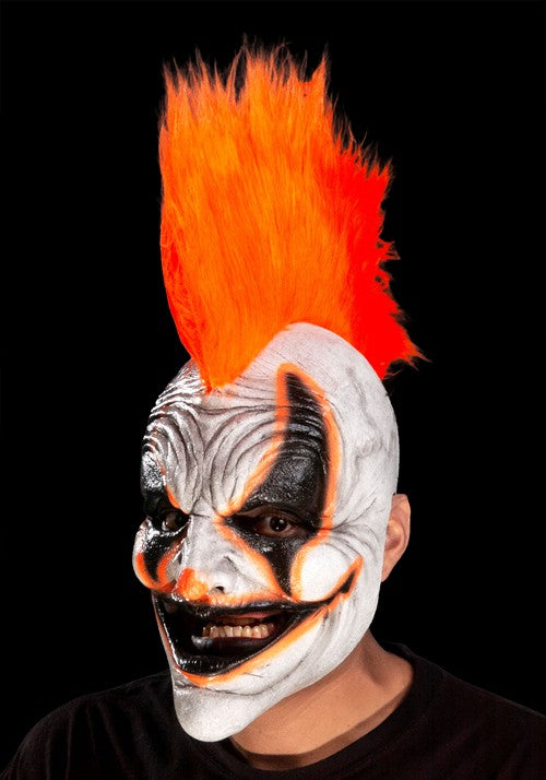 Adult Orange Carousel Punk Clown Costume Mask - US 9682