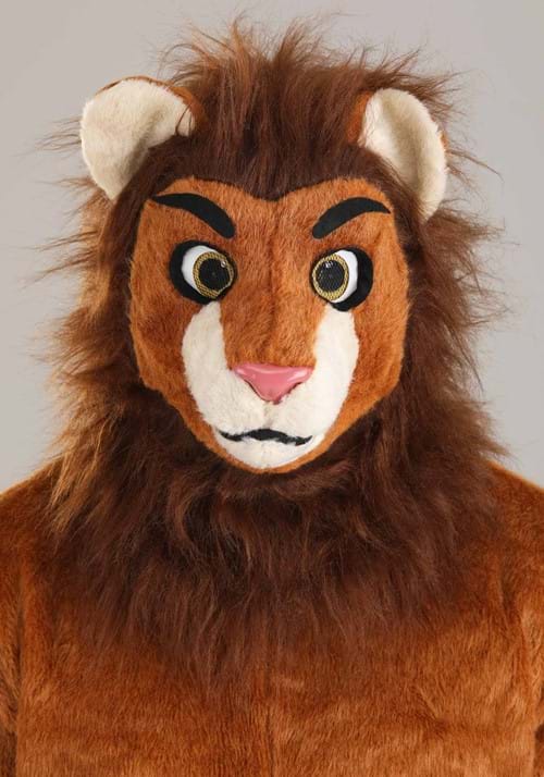 Adult Cartoon Lion Mouth Mover Mascot Costume - US 2513