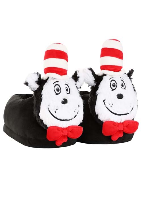Cat in the Hat 3D Character Adult Slippers - US 0268