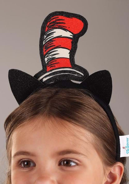 Glittery Dr. Seuss Cat in the Hat Headband Costume Accessory - US 5561