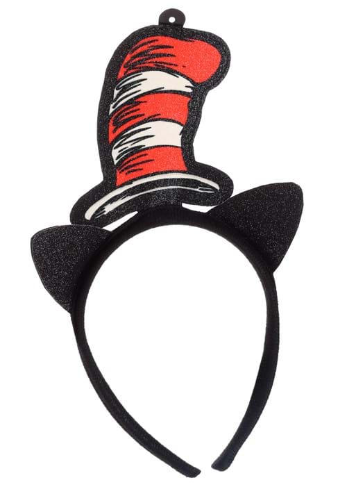 Glittery Dr. Seuss Cat in the Hat Headband Costume Accessory - US 5561