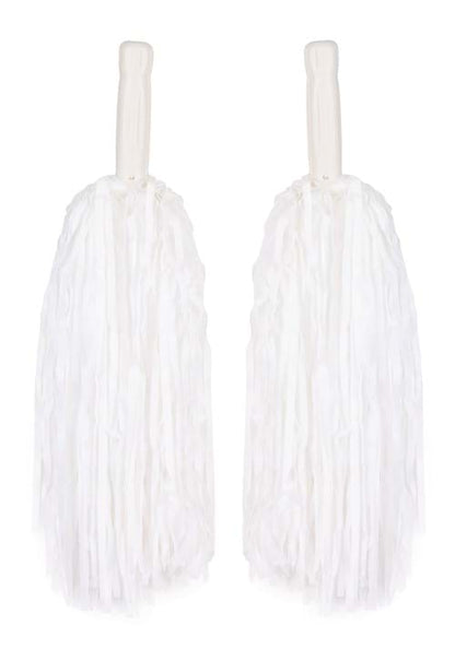 White Pom Pom Set for Cheerleaders - US 9459