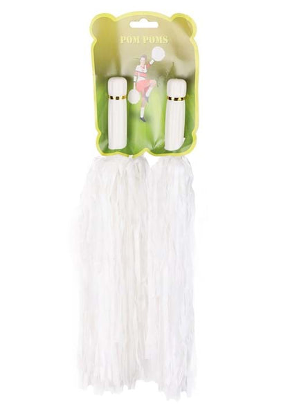 White Pom Pom Set for Cheerleaders - US 9459