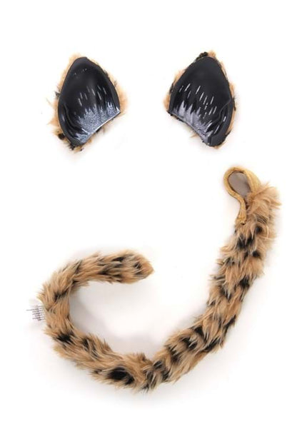 Cheetah Ears and Tail Costume Accessory Kit - US 6486