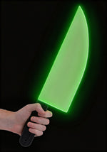 19-Inch Chef's Glow in Dark Cleaver Prop Accessory - US 6048