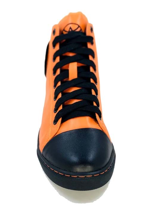 Orange Pumpkin High Top Chelsea Jack Sneaker for Women - US 3909