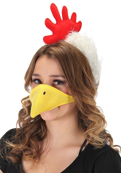 Chicken Plush Headband & Beak Kit - US 2298