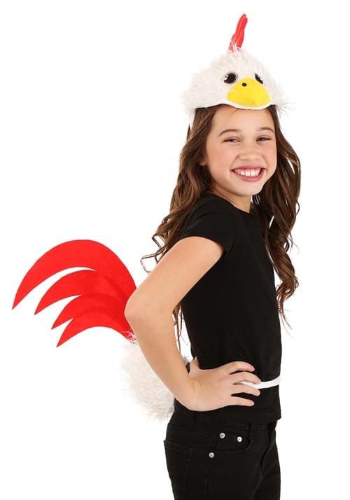 Chicken Soft Headband & Tail Costume Accessory Kit - US 3594