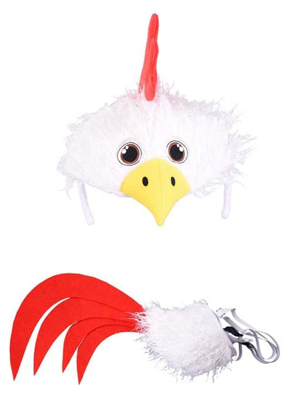 Chicken Soft Headband & Tail Costume Accessory Kit - US 3594