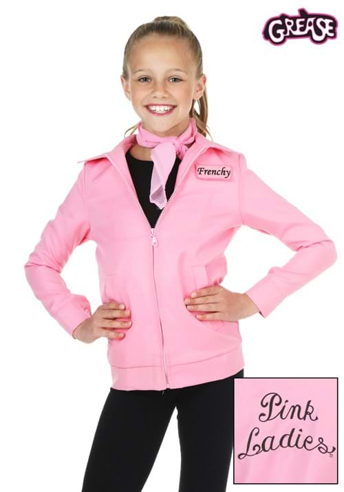 Authentic Pink Ladies Jacket Costume for Kids - US 7514