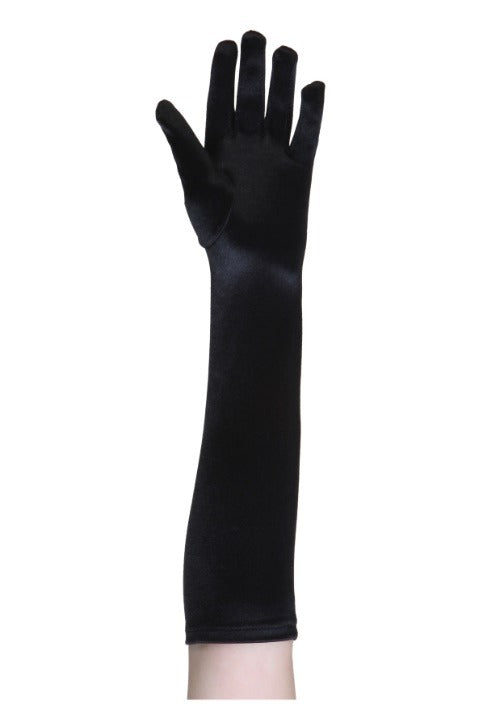 Kid's Black Elbow Length Gloves - US 8701